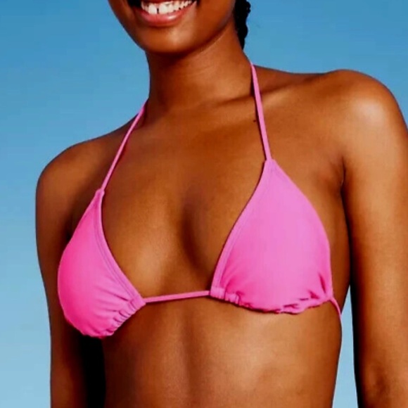 wild fable Other - 🆕 Wild Fable Pink Bikini Top, String Ties, Size L (12/14)